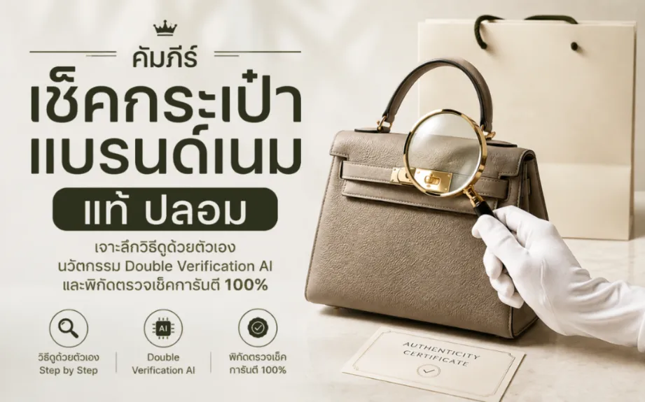 คัมภีร์เช็คกระเป๋าแบรนด์เนม แท้ ปลอม: เจาะลึกวิธีดูด้วยตัวเอง นวัตกรรม Double Verification AI และพิกัดตรวจเช็คการันตี 100%