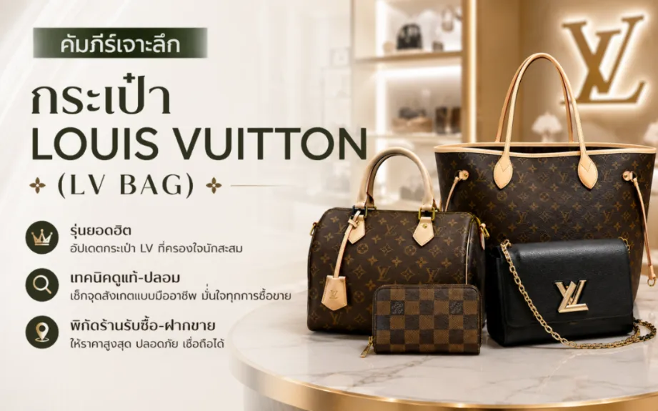 คัมภีร์เจาะลึก กระเป๋า Louis Vuitton (LV Bag): รุ่นยอดฮิต มูลค่าการลงทุน เทคนิคดูแท้-ปลอม และพิกัดรับซื้อ-ฝากขายราคาสูงสุด