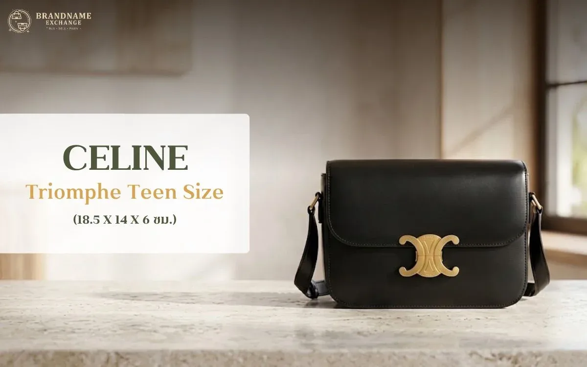 รีวิว Celine Triomphe กระเป๋าทรงกล่องสุดมินิมอลที่ครองใจวัยรุ่นยุค 2026