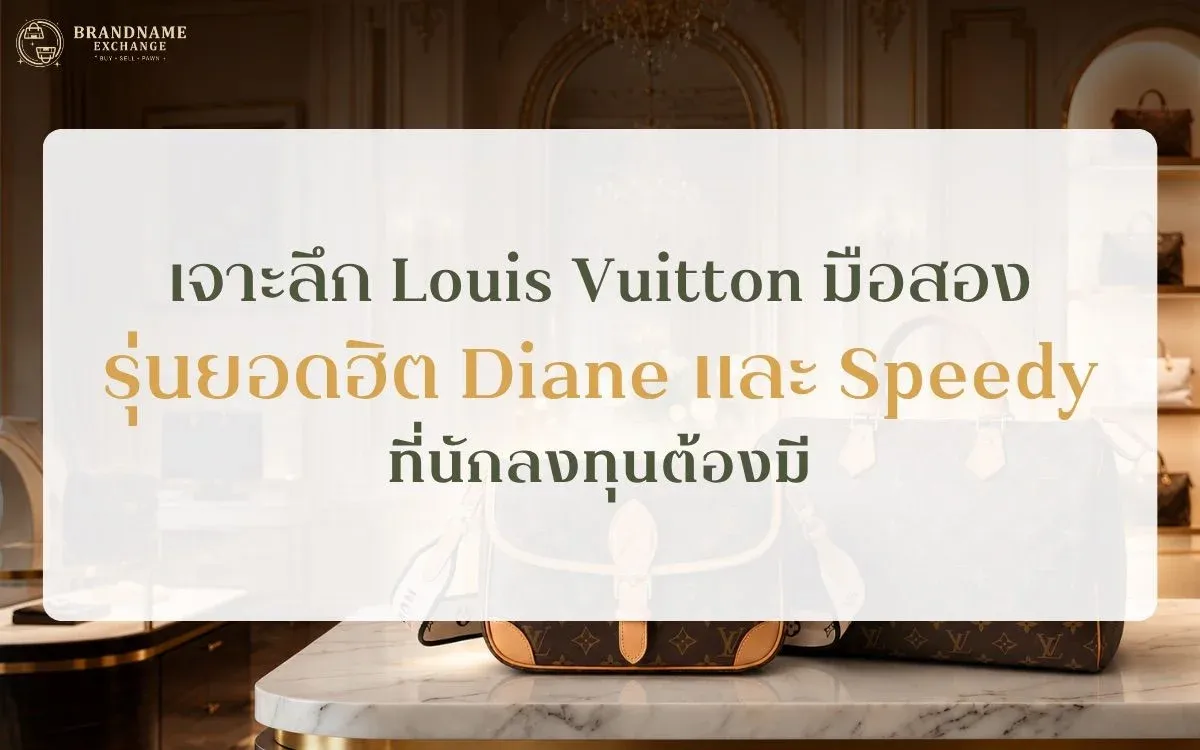 เจาะลึก Louis Vuitton มือสอง รุ่นยอดฮิต Diane และ Speedy ที่นักลงทุนต้องมี