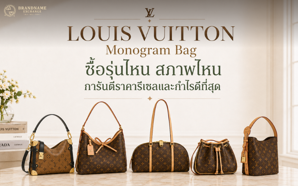 Louis Vuitton Monogram Bag ซื้อรุ่นไหน สภาพแบบไหน การันตีราคารีเซลและกำไรดีที่สุด