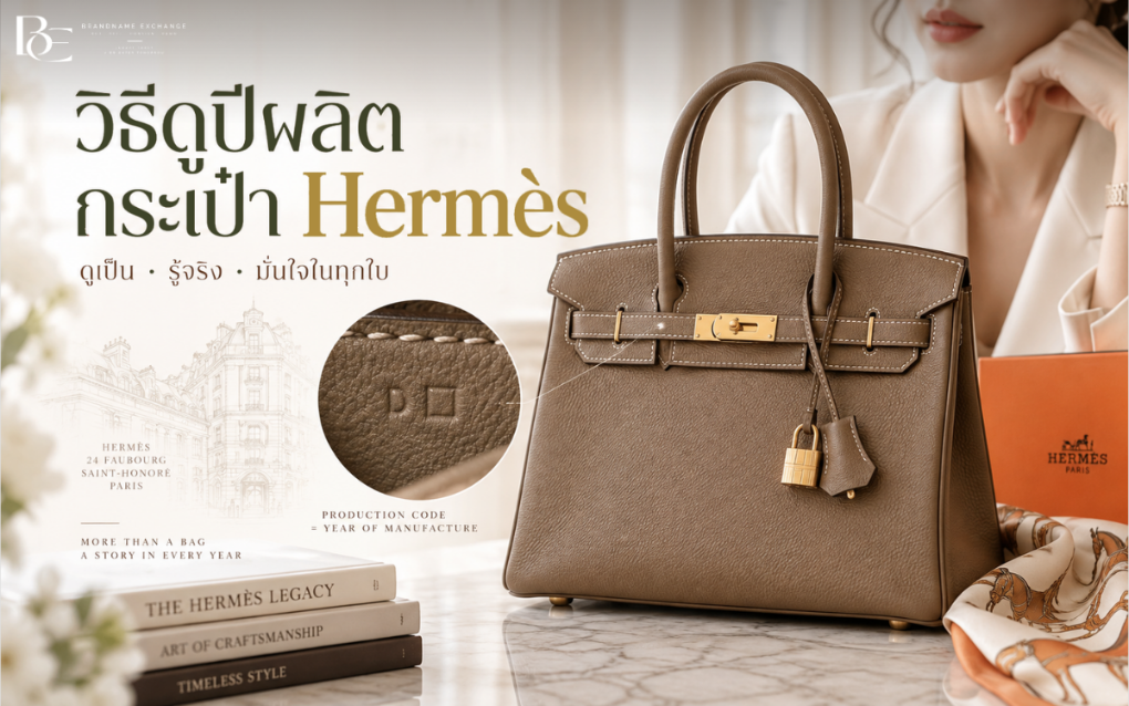 อ่าน Stamp Hermès อย่างมือโปร: วิธีดูปีผลิต สัญลักษณ์หนังสัตว์หายาก และรหัสช่าง
